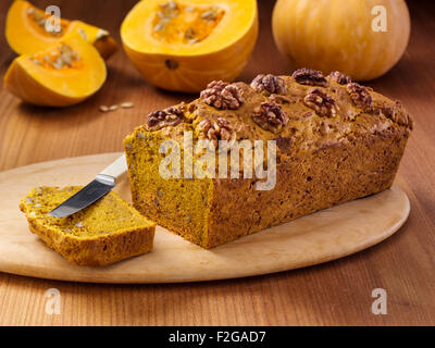 Sucanat Kürbis Brot Stockfoto