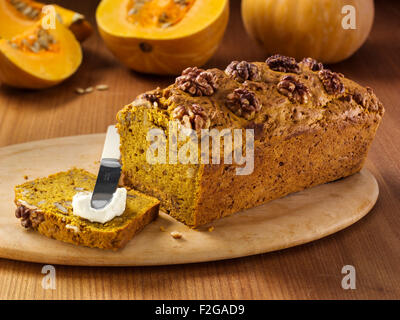 Sucanat Kürbis Brot Stockfoto