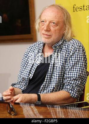 Pordenone, Italien. 18. September 2015. Tschechischer Schriftsteller Michael Ajvaz bei Pressekonferenz während ein literarisches Ereignis pordenonelegge.it am 18. September 2015 in Pordenone Credit besucht: Andrea Spinelli/Alamy Live News Stockfoto