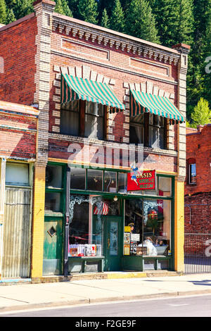 Die Oase Bordell-Museum in der historischen Stadt von Wallace und Satz im Silver Valley Bergbau Bezirk von Idaho Stockfoto