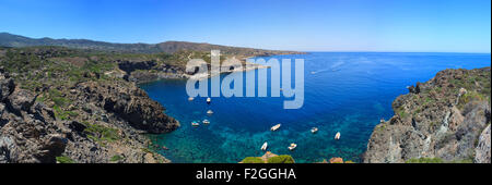 Blick auf Küste in Insel Pantelleria, Sizilien Stockfoto