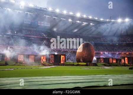 Twickenham, London, UK. 18. Sep, 2015. Rugby World Cup. England gegen Fidschi. Die Eröffnungsfeier. Bildnachweis: Aktion Plus Sport/Alamy Live-Nachrichten Stockfoto