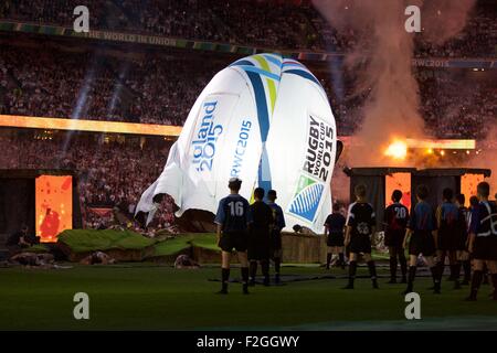 Twickenham, London, UK. 18. Sep, 2015. Rugby World Cup. England gegen Fidschi. Die Eröffnungsfeier. Bildnachweis: Aktion Plus Sport/Alamy Live-Nachrichten Stockfoto