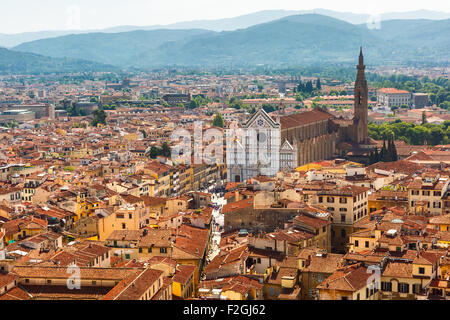 Basilica di Santa Croce in Florenz, Italien Stockfoto