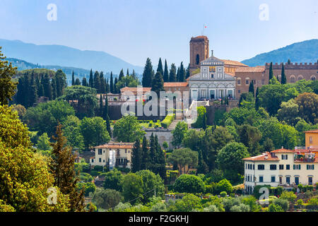 Basilika San Miniato al Monte in Florenz, Italien Stockfoto