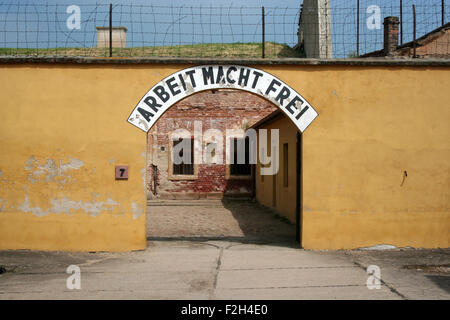 Theresienstadt Konzentrationslager Terezin, Tschechische Republik Stockfoto