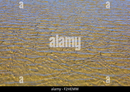 Blick auf Salz Verdampfung Teiche in Secovlje, Slowenien Stockfoto