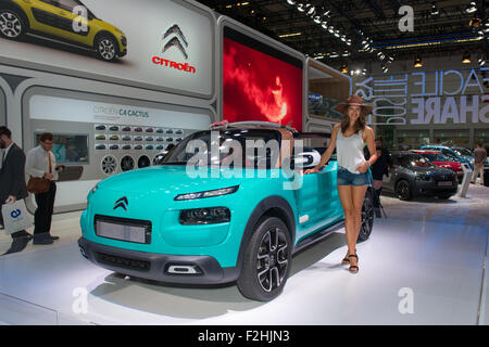 Frankfurt Internationale Automobil-Ausstellung (IAA) 2015. Citroen C4 Cactus M Konzept - Weltpremiere Stockfoto