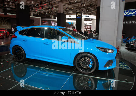 Frankfurt Internationale Automobil-Ausstellung (IAA) 2015. Ford Focus RS - Weltpremiere. Stockfoto