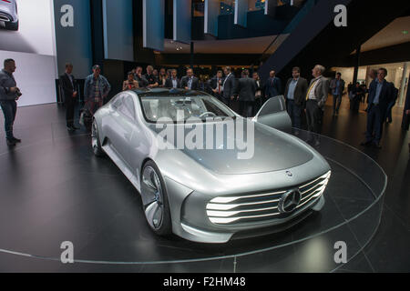 Frankfurt Internationale Automobil-Ausstellung (IAA) 2015. Mercedes-Benz Concept IAA (intelligente aerodynamische) - Weltpremiere Stockfoto