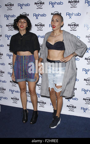 Nina Sky auf der REHAB im Hard Rock Hotel und Casino mit: Nina Sky wo: Las Vegas, Nevada, Vereinigte Staaten, wann: 19. Juli 2015 Stockfoto