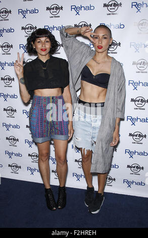 Nina Sky auf der REHAB im Hard Rock Hotel und Casino mit: Nina Sky wo: Las Vegas, Nevada, Vereinigte Staaten, wann: 19. Juli 2015 Stockfoto