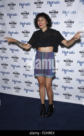 Nina Sky auf der REHAB im Hard Rock Hotel und Casino mit: Natalie Albino wo: Las Vegas, Nevada, Vereinigte Staaten, wann: 19. Juli 2015 Stockfoto