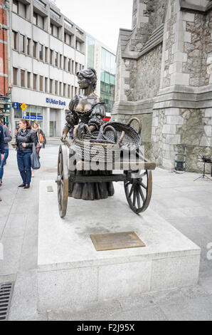 Molly Malone Statue, Suffolk Street, Dublin, Irland Stockfoto