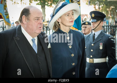 London, UK. 20. September 2015.  Ehemaliger Verteidigung-Minister Sir Nicholas Soames besucht Schlacht von Großbritannien Service von Thanksgiving an Church House, Westminster Credit: Guy Corbishley/Alamy Live News Stockfoto