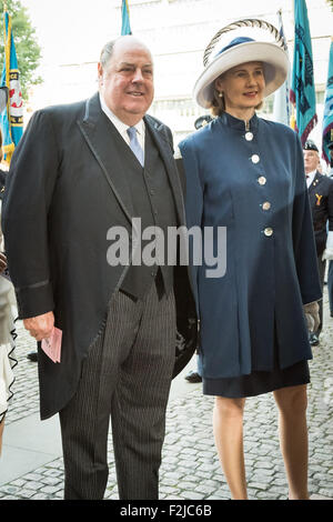 London, UK. 20. September 2015.  Ehemaliger Verteidigung-Minister Sir Nicholas Soames besucht Schlacht von Großbritannien Service von Thanksgiving an Church House, Westminster Credit: Guy Corbishley/Alamy Live News Stockfoto