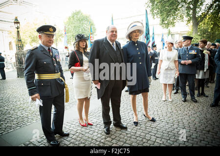 London, UK. 20. September 2015.  Ehemaliger Verteidigung-Minister Sir Nicholas Soames besucht Schlacht von Großbritannien Service von Thanksgiving an Church House, Westminster Credit: Guy Corbishley/Alamy Live News Stockfoto