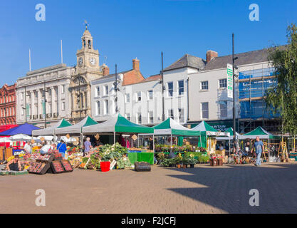 Marktgemeinde Tag High Hereford UK Stockfoto