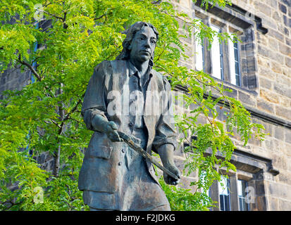 Statue von Thomas Chippendale in Otley, West Yorkshire, England UK Stockfoto