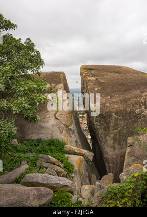 Benin, Westafrika, Dassa-Zoumè, riesigen heiligen Felsen Stockfoto