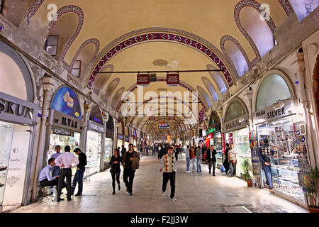 Kapali Carsi (bedeutet "Markthalle"), der große Basar von Istanbul, eine der Hauptattraktionen dieser herrlichen Stadt. Turkei Stockfoto