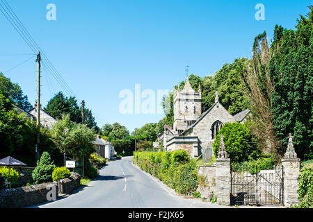 Das Dorf Little Petherick in der Nähe von Padstow in Cornwall, England, UK Stockfoto