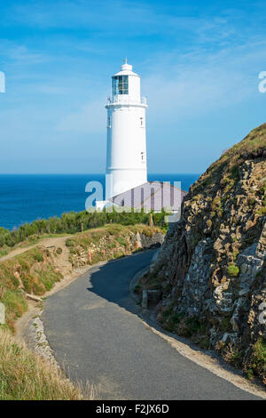 Der Leuchtturm am Trevose Head in der Nähe von Padstow in Cornwall, England, UK Stockfoto