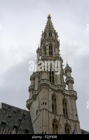 Die City Hall, La Grande Place, Brüssel, Belgien Stockfoto