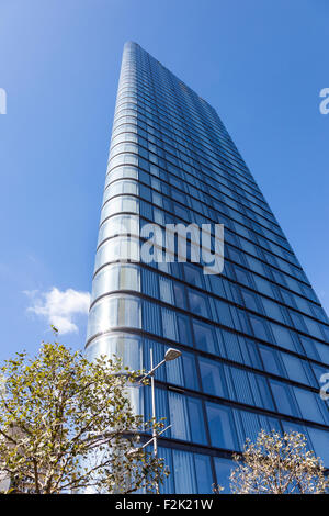 20. September 2015 - Baustelle des fast fertigen Lexikons in Old Street - neue Wohn-Hochhaus Stockfoto