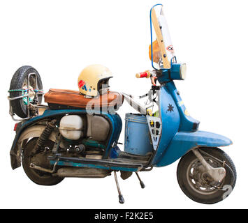 Blick auf den berühmten italienischen Vespa-Roller Stockfoto