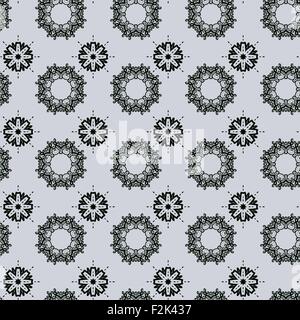 Nahtlose stilisierte Blumen Kachel Stock Vektor