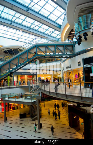 Felder, shopping Center, Ørestad, Amager Insel, Kopenhagen, Dänemark Stockfoto