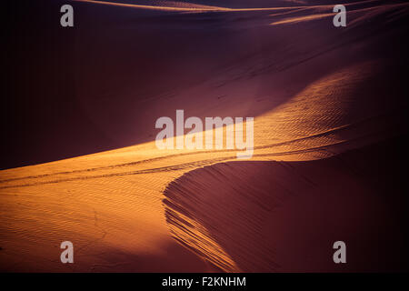 Sanddünen in der Sahara Wüste, Marokko Stockfoto