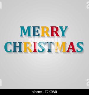 Urlaub Vektor Schriftzüge, Frohe Weihnachten Stock Vektor