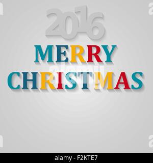 Frohes neues Jahr 2016 Grußkarte design Stock Vektor