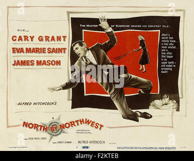 North by Northwest - Filmplakat Stockfoto