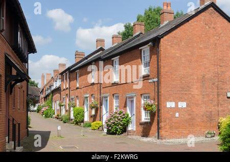 Schöne Ferienhäuser in Malt Mill Lane, Alcester, Warwickshire, Stockfoto