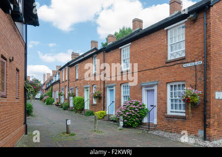 Schöne Ferienhäuser in Malt Mill Lane, Alcester, Warwickshire, Stockfoto