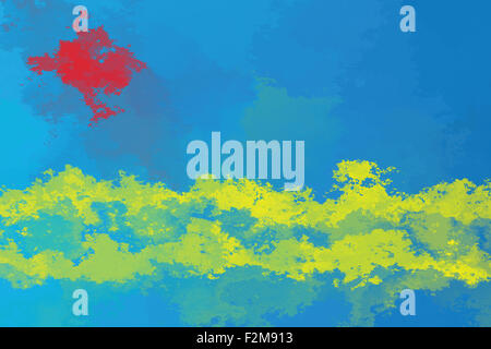 Aruba-Flag - Grunge-Design-pattern Stockfoto