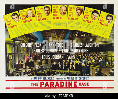 Paradine Case - Filmplakat Stockfoto