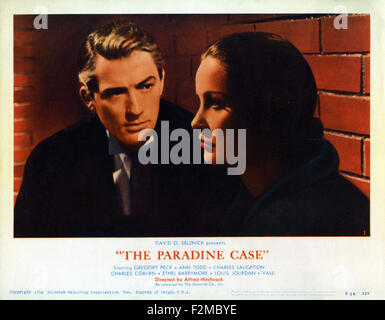 Paradine Case - Filmplakat Stockfoto