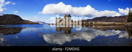 Blick auf Burg Eilean Donnan Stockfoto