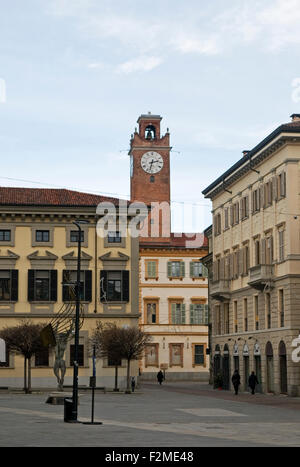 Piazza Gramsci (Quadrat) Novara, Piemont, Italien Stockfoto