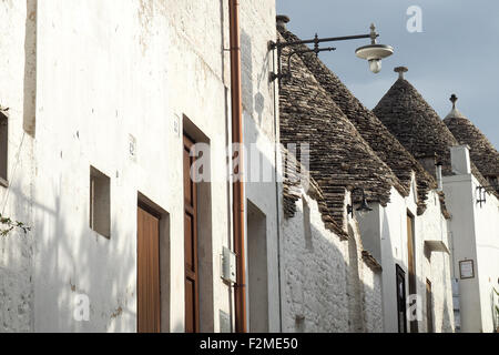 Häuser der Trulli von Alberobello. Stockfoto