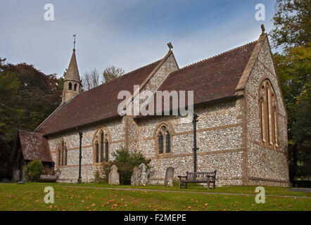 St. Johannes Evangelist-Kirche, Langrish, Hampshire, England Stockfoto