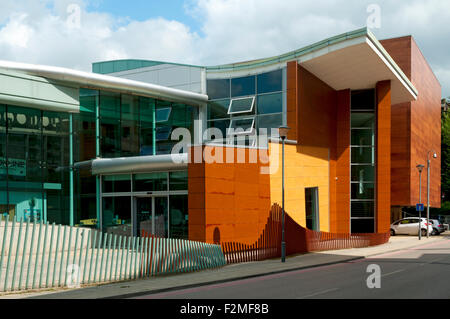 Freemans Kai Leisure Centre Gebäude, Durham, England, UK. Architekten - William Saunders. Stockfoto