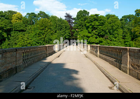 Anbiegen Brücke über den Fluss Wear, Durham City, England, UK Stockfoto