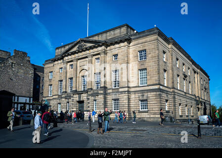 Edinburgh High Court of Justiciary in dem Lawnmarket auf der Royal Mile. Stockfoto