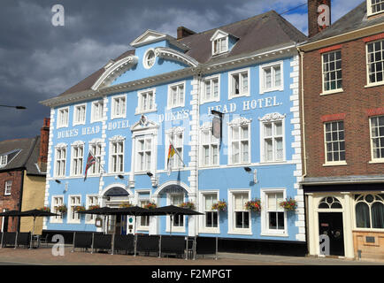 Dukes Head Hotel, Kings Lynn, Norfolk England UK georgische Architektur englischen Hotels Dienstag Marktplatz Stockfoto