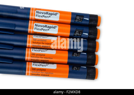 NovoRapid FlexPen Insulinspritzen Stift Stockfoto